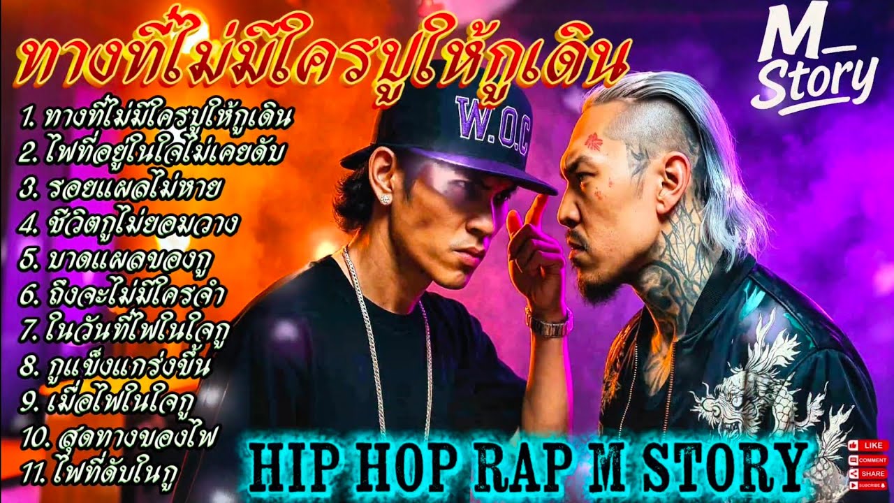 ทางที่ไม่มีใครปูให้กูเดิน✊👊✌🔥รวมเพลงแร๊ป🔥 #raphiphop #rap #hiphop #แร็ปไต้ดิน #rap2025 #trap