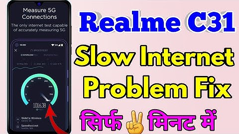 Realme c31 High Internet Speed Setting | Realme c31 Fast Internet Setting