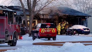 HAPPENING NOW: Fire breaks out at duplex on Christopher Dr.