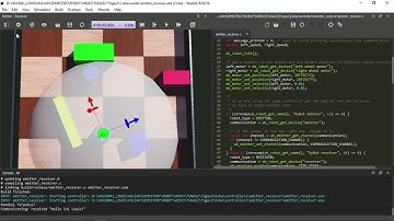 SIMULASI AKTUATOR (Emitter_Receiver)  PADA WEBOTS