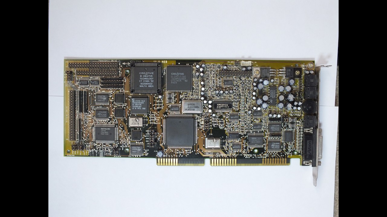 Watch Creative Sound Blaster 16 MCD CT1750 on YouTube Watch Creative Sound Blaster 16 MCD CT1750 on YouTube