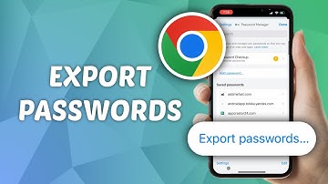 How to Export Passwords in Google Chrome
