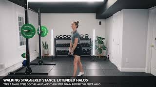 Walking Staggered Stance Extended Halos