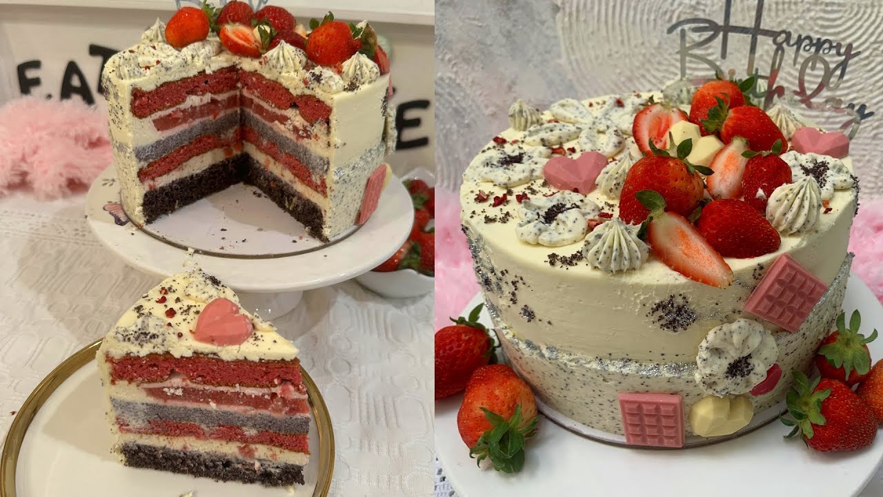 Mákos Eper Torta, Cukor és liszt nélkül(Gm)| HagymaLekvár