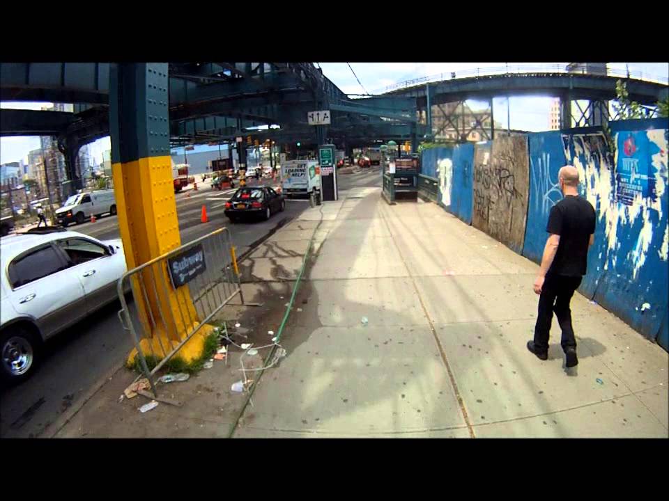 QueensBoro Bridge bike lane connection at Queens side YouTube