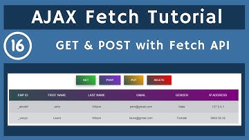 16. GET , POST Examples with Fetch API for AJAX | AJAX Tutorial | UiBrains | NAVEEN SAGGAM