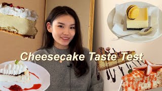 картинка: Миний амаар Cheesecake Taste Test in UB 🍰 | Хамгийн гоё cheesecake | Homebody Taste Test Vlog