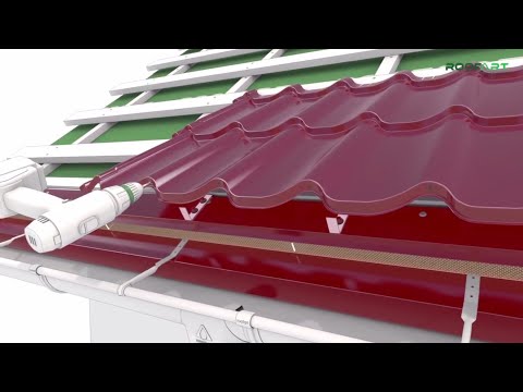 Cum se monteaza tigla metalica pe acoperisul in doua ape –Umbrella® dublu-modulara | RoofArt Romania