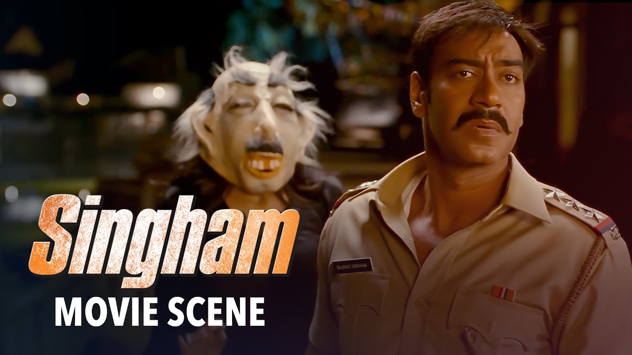 Ajay Devgn Apologizes To Kajal For Unknowingly Slapping Her  Singham  Movie Scene  Rohit Shetty