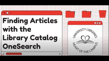 Find Journal Articles with the Library Catalog