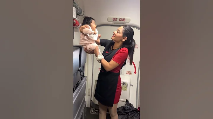 Life of cabin crew | cute little  Passenger ♥️😍 #cabincrew #babyshorts #ytshorts #trendingshorts