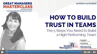 How to Build Trust in Teams