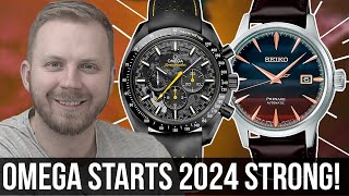 New 2024 Watch Releases From Seiko Cocktail Time, Hamilton Khaki, Omega Speedmaster &amp; Zenith!