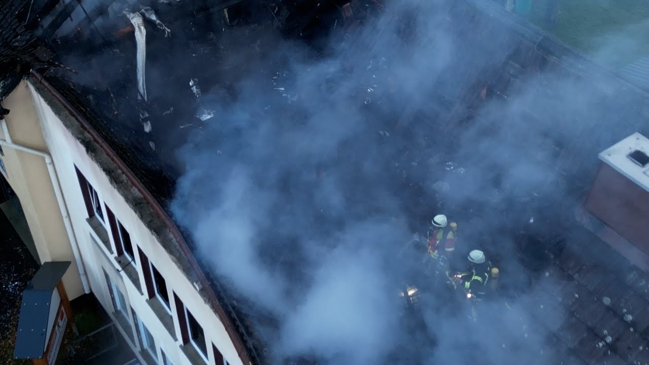 Brand des Dorfgemeinschaftshauses in Berndroth