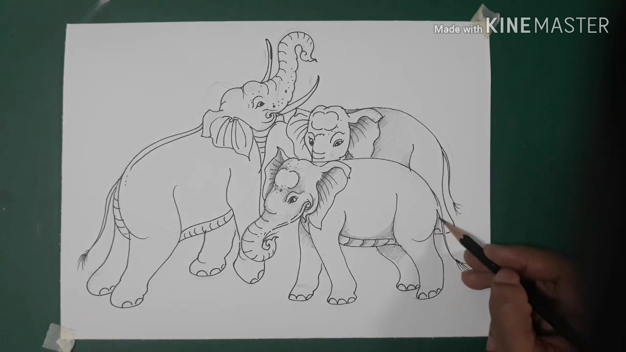 สอนวาดช้างลายไทยแบบง่ายๆสวยๆโดยครูโย่กับน้องปันปันนักพากย์ตัวน้อย