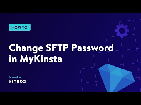How Do I Change My SFTP Password with MyKinsta?