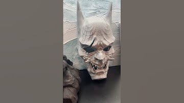 Pt 2 Batman Oni Mask sculpted in Nomad with M2 Ipad Pro: printed on Kobra 2 Max by Anycubic