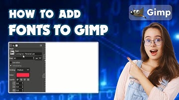 How to Add Fonts to GIMP 2024 (GIMP Mastery)