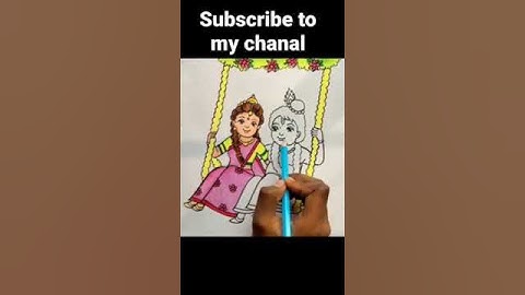 #my new radhe krishna drowing #short #shorts