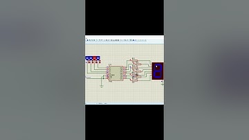 How to Build a 1-9 Counter Using 7448 BCD-to-7-Segment Decoder in Proteus