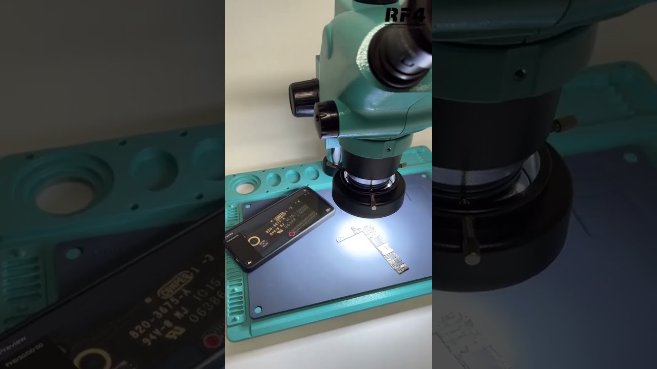 RF4 6.5X-65X Synchronous Continuous Zoom Triocular Microscope10 Inch HD WIFI Camera Display Monitor