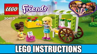 LEGO Instructions – Flower Cart– 30413 LEGO Friends - YouTube
