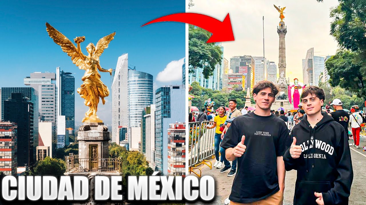 CONOCIENDO LA CIUDAD DE MEXICO POR PRIMERA VEZ 🇲🇽 😲| Andamos Reaccionando
