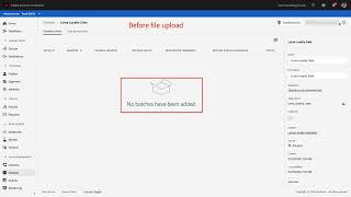 upload sample data into aep