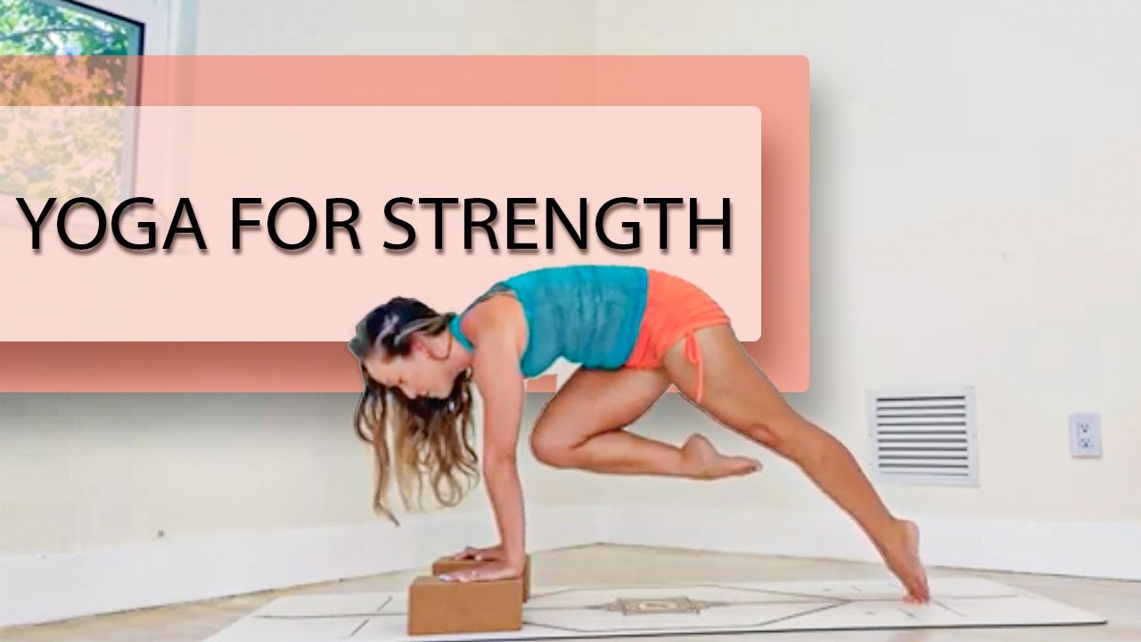 Йога для силы — упражнения «Уголок» и «Планка» — 30-минутная практика