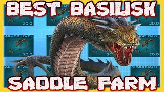 Ark Survival Evolved : Genesis Part 2 Best Basilisk Saddle Farm