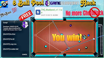 8 ball pool Game Guardian Script V1.1