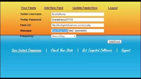 Rss To Twitter - MyRssTweets.com