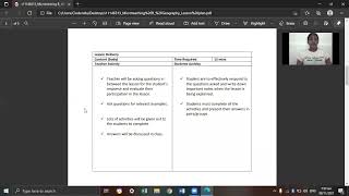 ED350: Microteaching A: Geography: impacts of climate change: LESSON PLAN