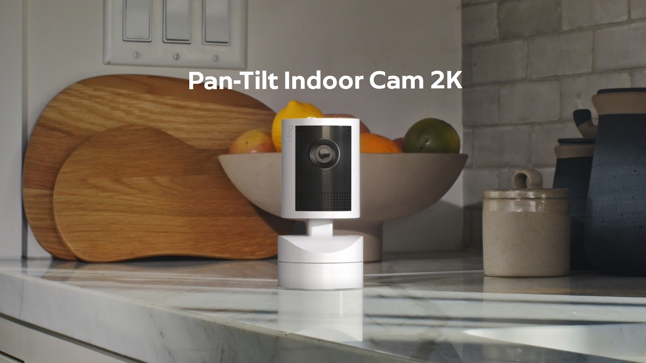 New Ring Pan-Tilt Indoor Cam 2K | 360° Coverage, Auto Tracking, Retinal 2K