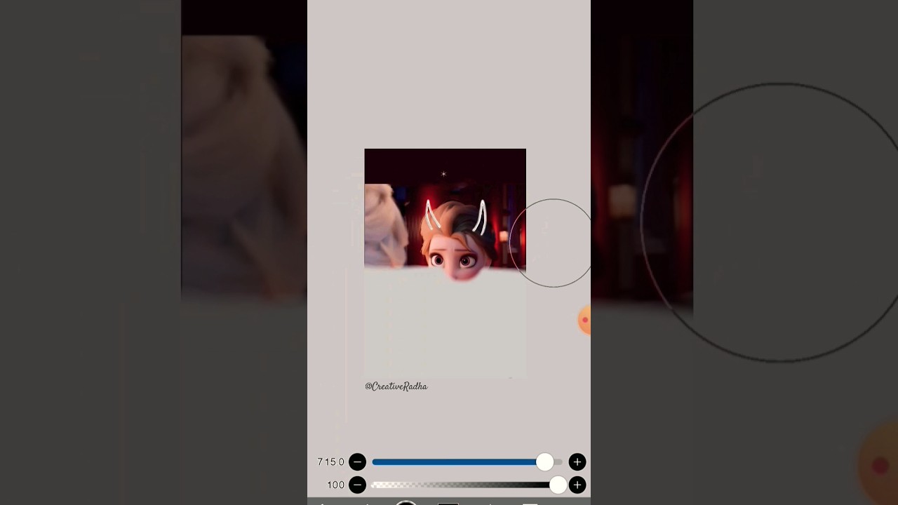 ❄️✨️frozen elsa in the mirror 🪞✨️ ❄️ 