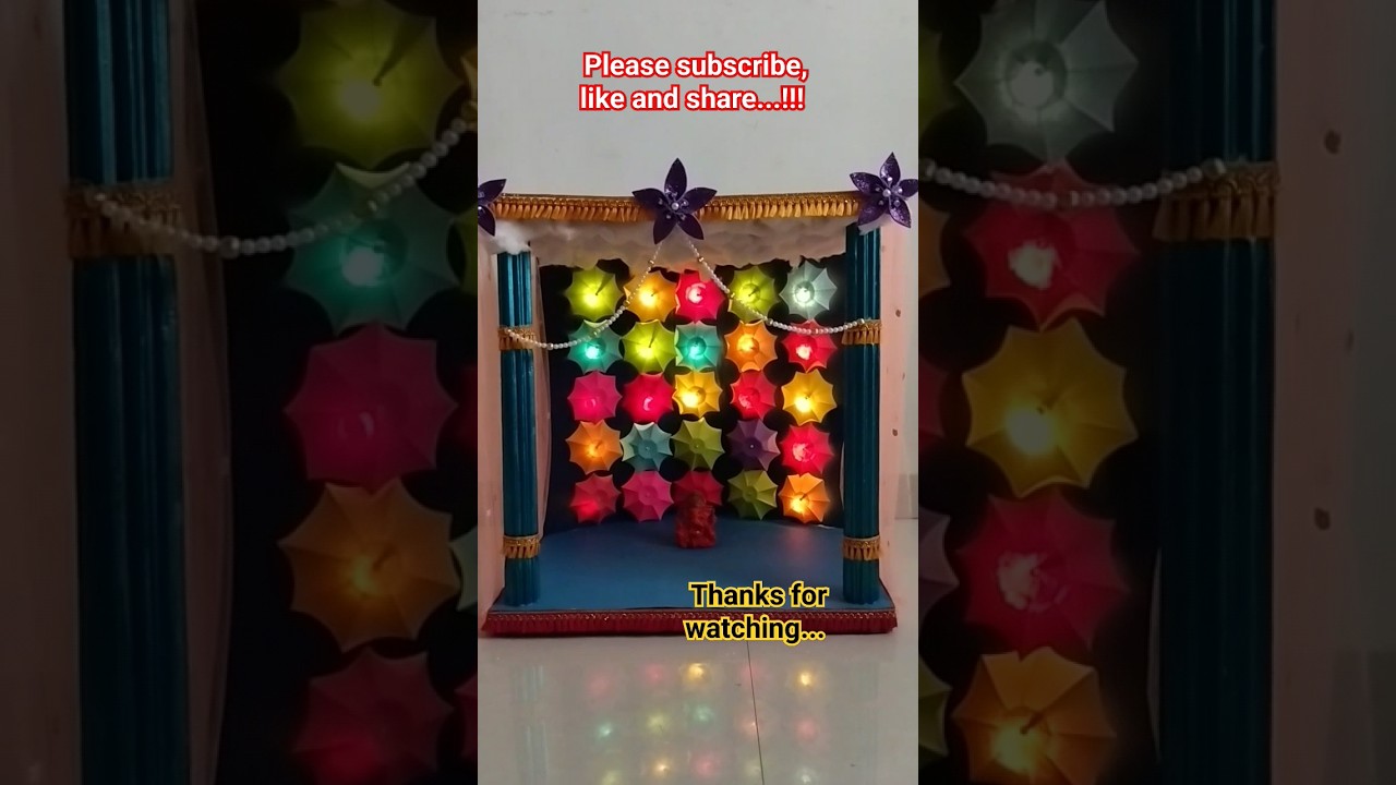 Ganpati decoration DIY idea 