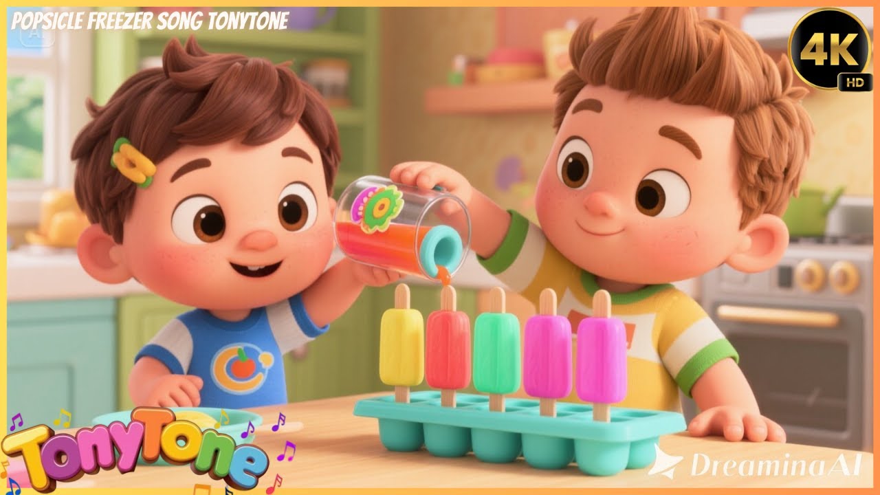🍭❄️New Rainbow Popsicle Song for Kids | Sing & Make Frozen Treats! 🌈👧👦