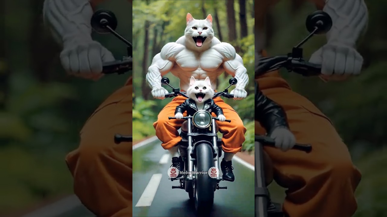 😼🧠Kitten Uses His Brain to RescueDad🤯🔥 