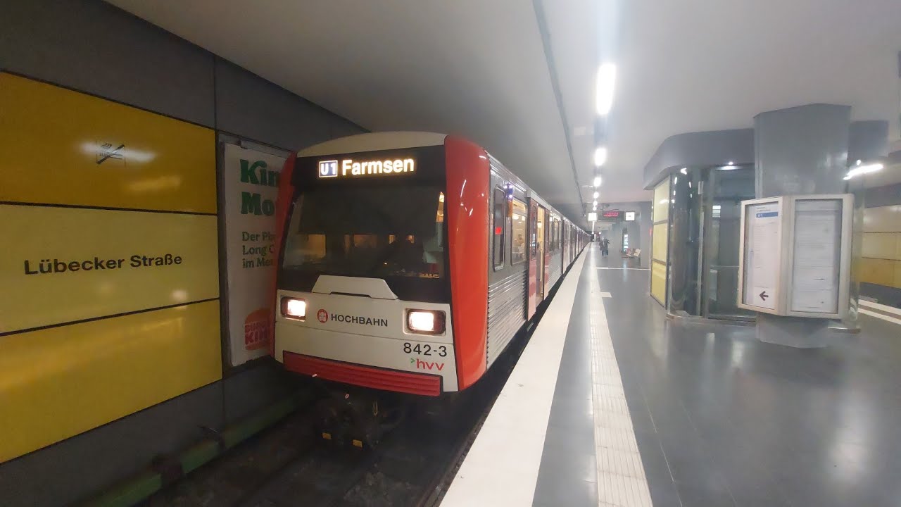 Mitfahrt im DT3 zwischen Hauptbahhof Süd und Lübecker Straße.