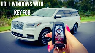 How To Open Or Close Windows With Your Key Lincoln Or Ford