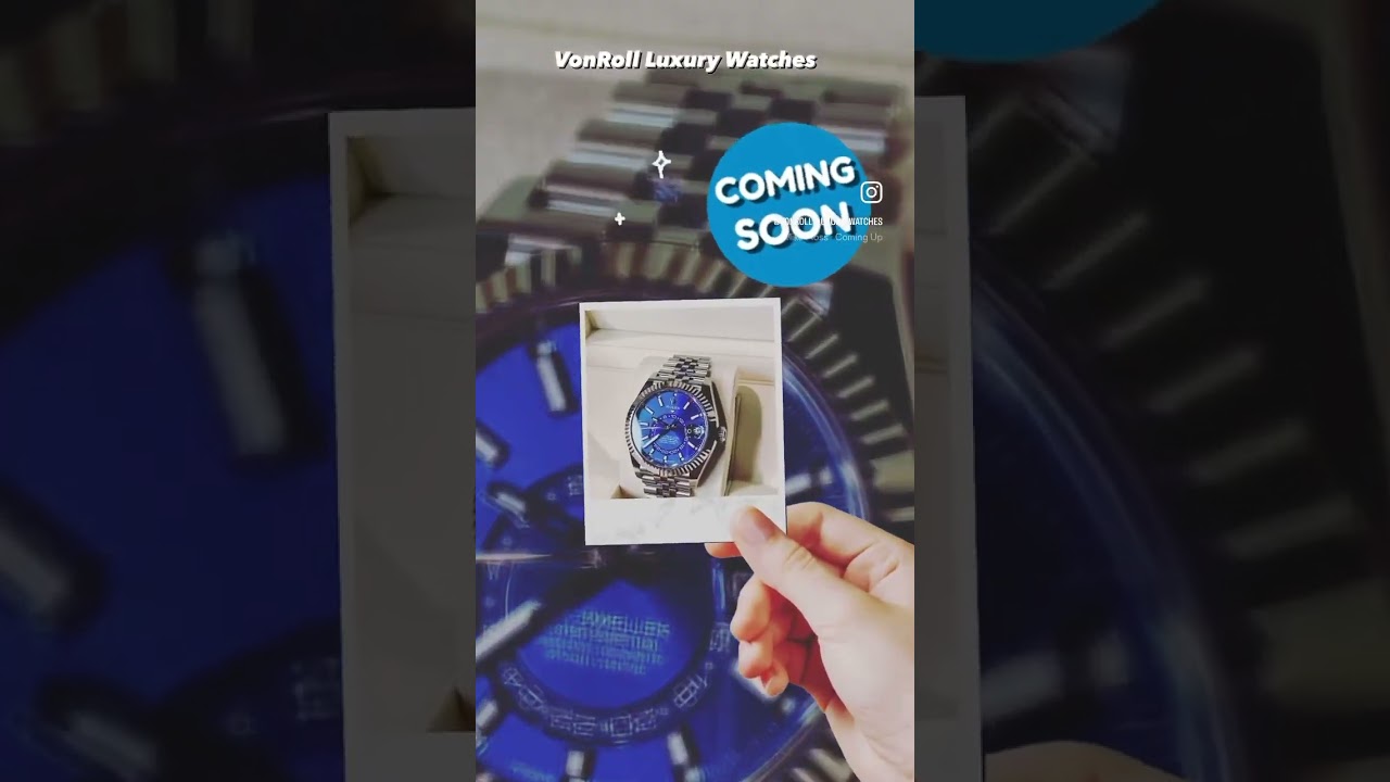 Rolex Sky-Dweller with blue dial coming soon!  “Watch” for it. 