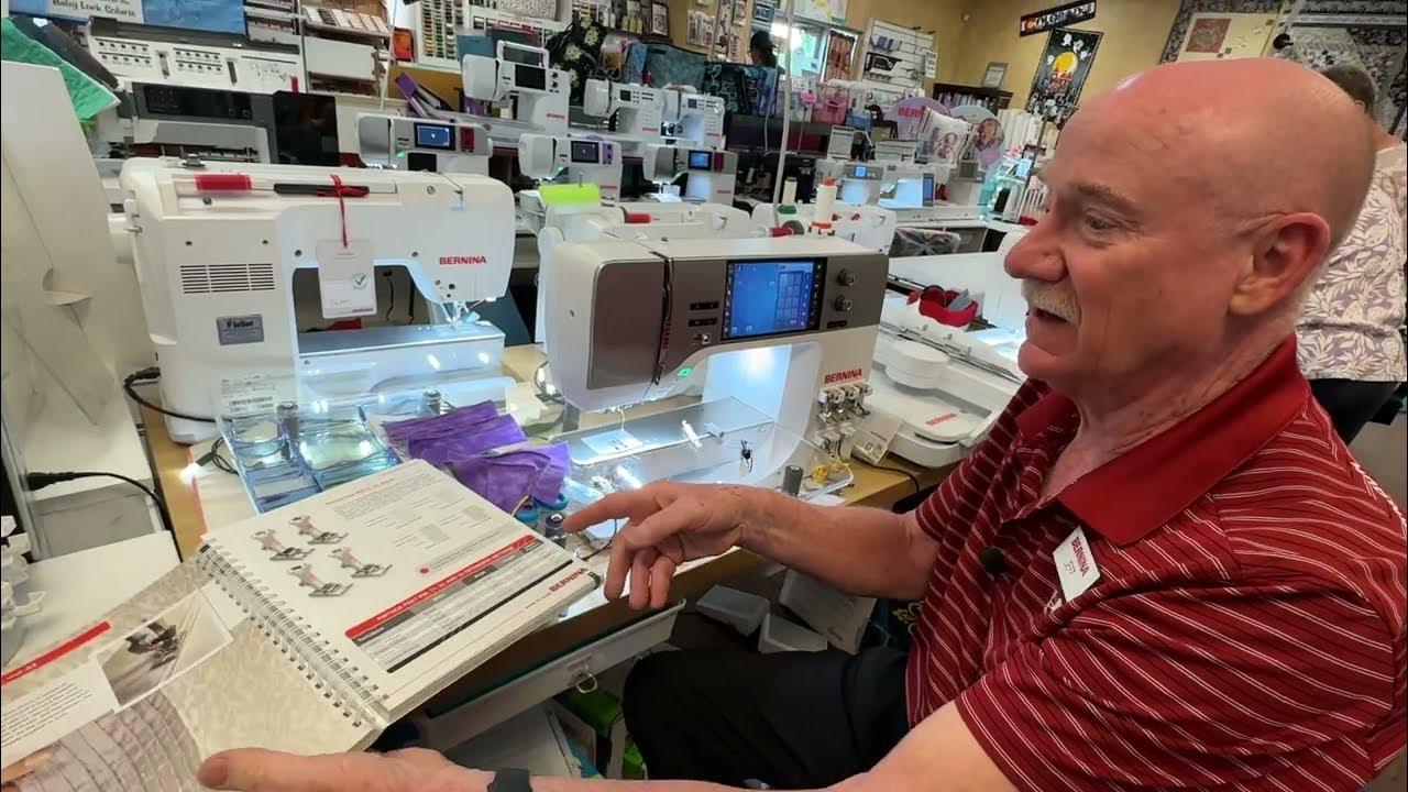 How to use Pintuck Pin Tucking feet Bernina Jeff shows settings and