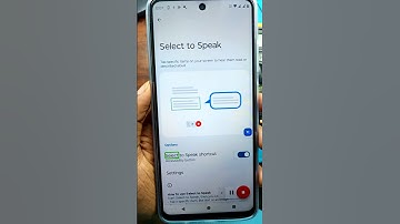 Moto g45 5g Select to speak setting on // accessibility button