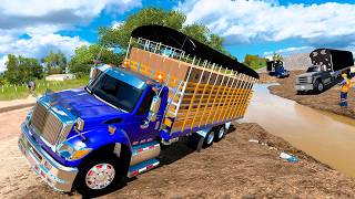 ASI CRUZA EL RIO UNA international workstar doble troque American Truck Simulator
