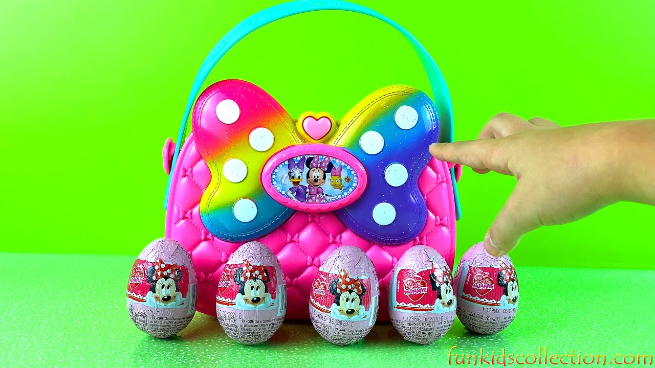 Zaini Egg Surprises | Minnie Mouse Bag with Zaini Eggs Minnie Toy Surprises