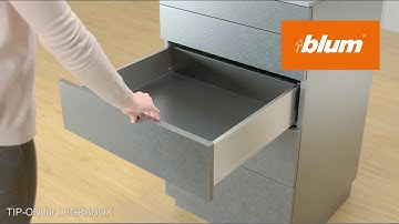 TIP-ON for LEGRABOX: Push to open for handleless box system | Blum