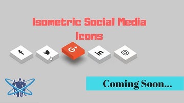Isometric Social Media Icons|| CSS Icon Hover Effect || Coming Soon....