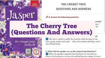 The Cherry Tree By Ruskin Bond Story questions And Answers | Class 7 Jasper English Book ICSE 