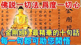 《金剛經》中最精華的十句話讀懂一句即刻助您“開悟”