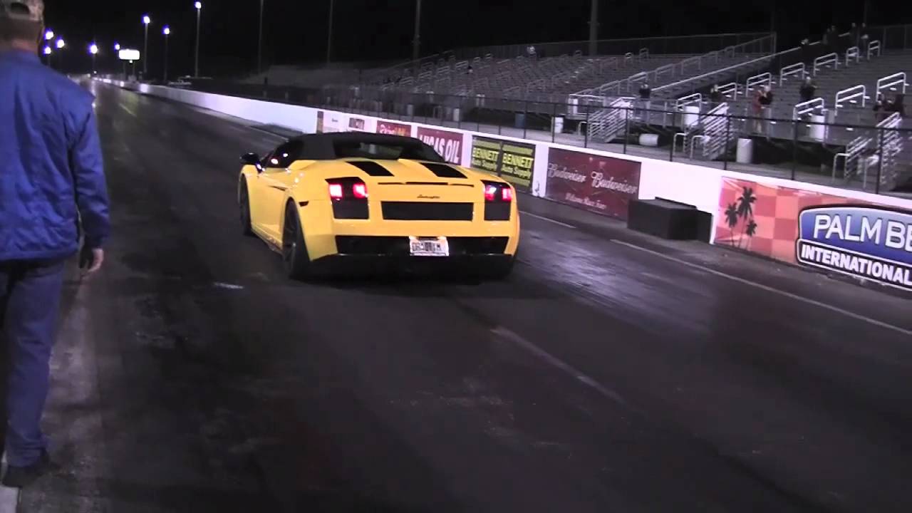 Lamborghini Gallardo Twin Turbo Drag Racing 1 4 Mile YouTube Lamborghini Gallardo Twin Turbo Drag Racing 1 4 Mile YouTube